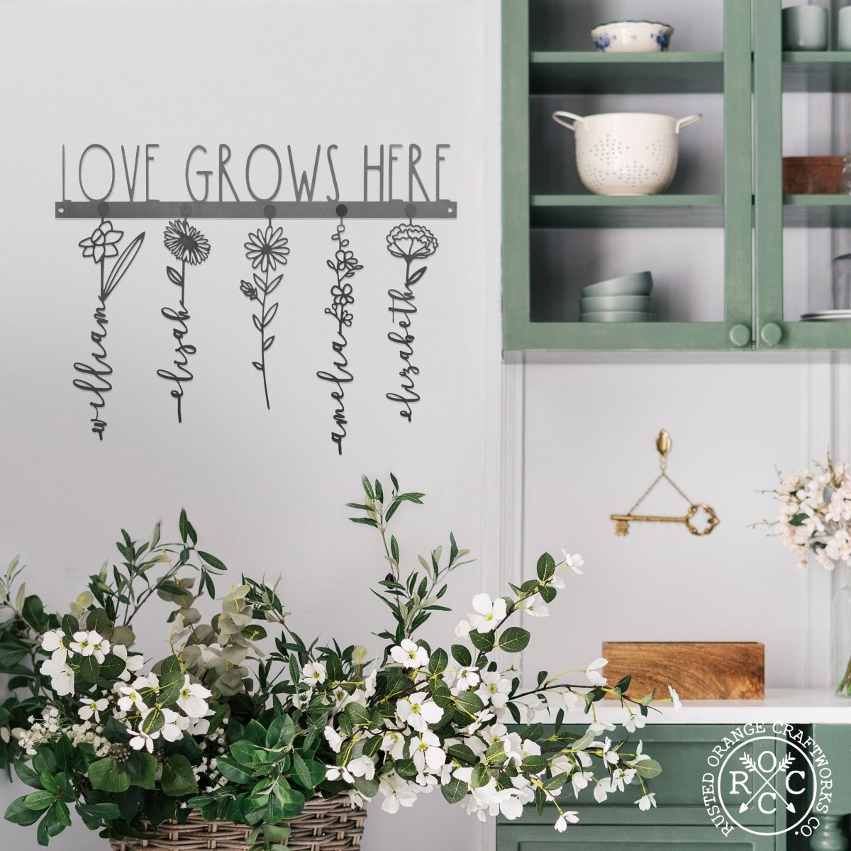 Personalized Our Family Garden Sign for her, Customized Gifts for Women by Groovy Girl Gifts