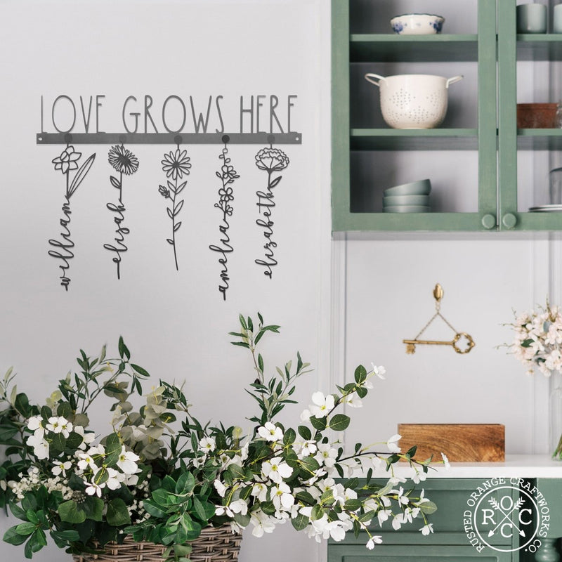Personalized Our Family Garden Sign for her, Customized Gifts for Women by Groovy Girl Gifts