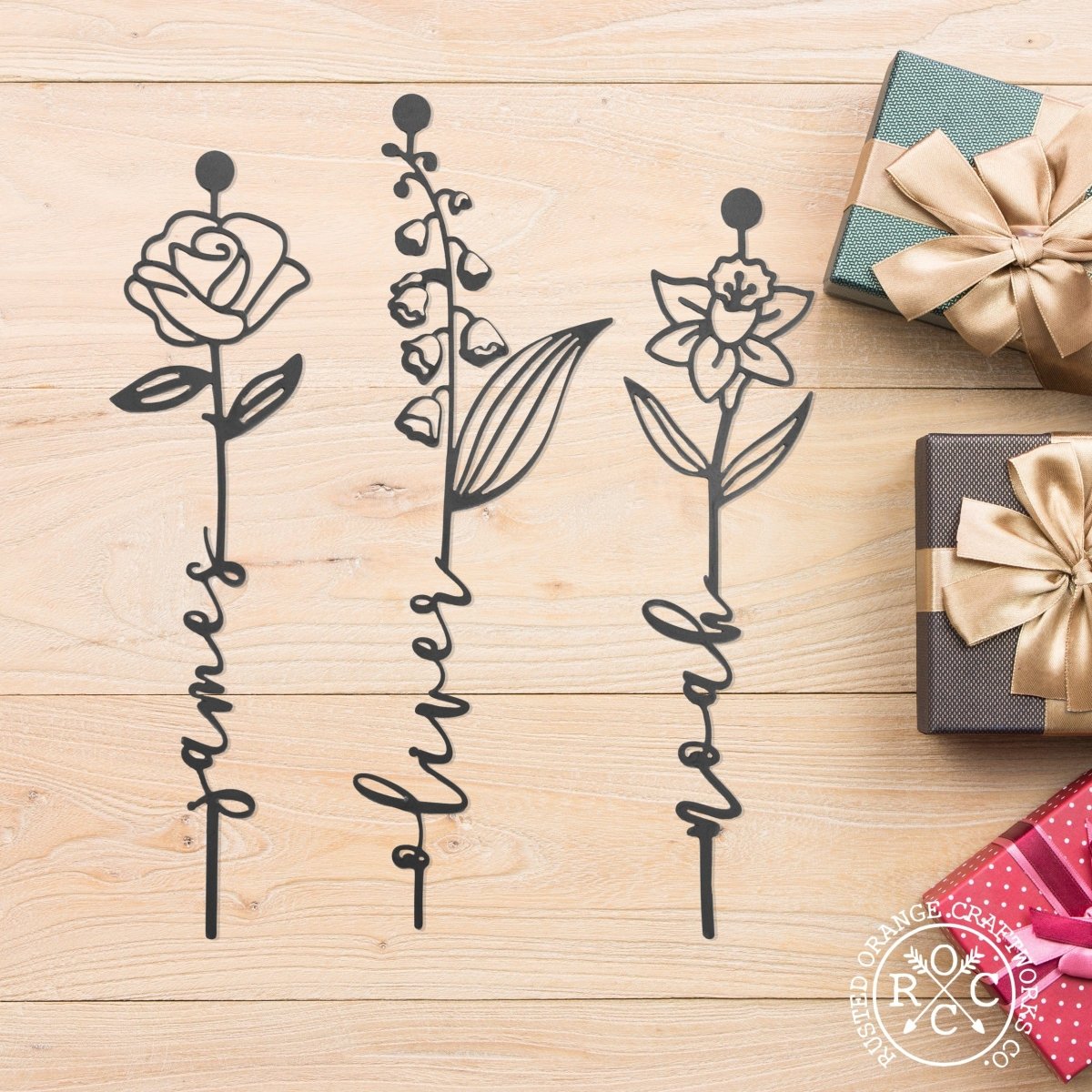 Personalized Our Family Garden Sign for her, Customized Gifts for Women by Groovy Girl Gifts