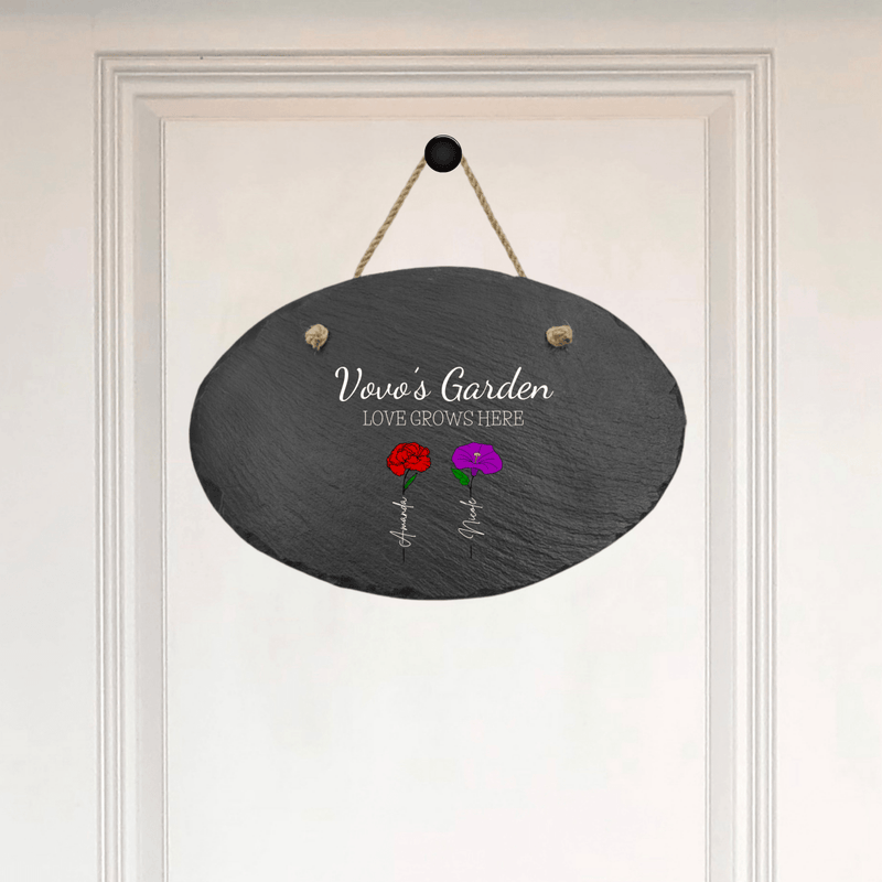 Personalized Custom Mother's Garden Sign for her, Customized Gifts for Women by Groovy Girl Gifts