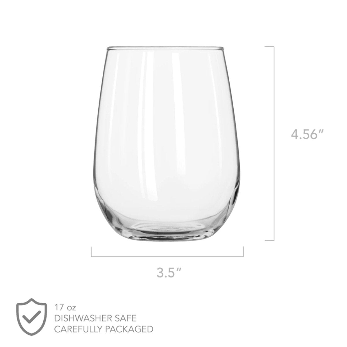 Stemless wine glass engraved with home state outline and heart hometown marker