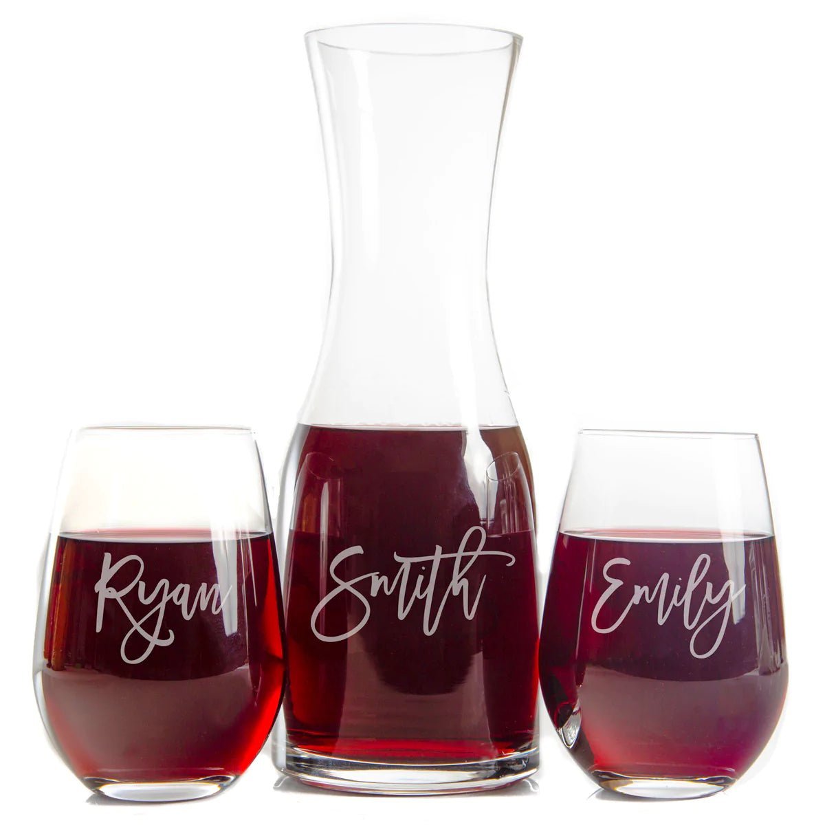 wine Personalized Wine Decanter Set at Willow and Hive