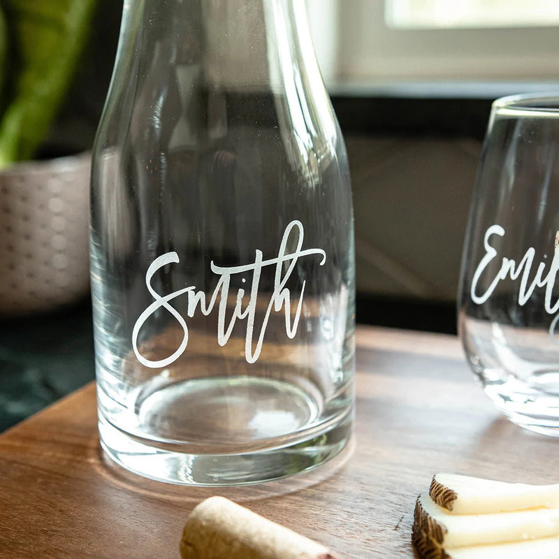 wine Personalized Wine Decanter Set