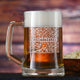 Street Maps Etched Beer Mug