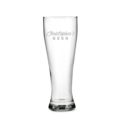 Personalized Pilsner Beer Glass