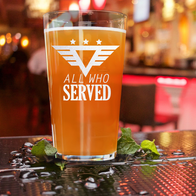 All Who served Pint Glass