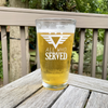 All Who served Pint Glass