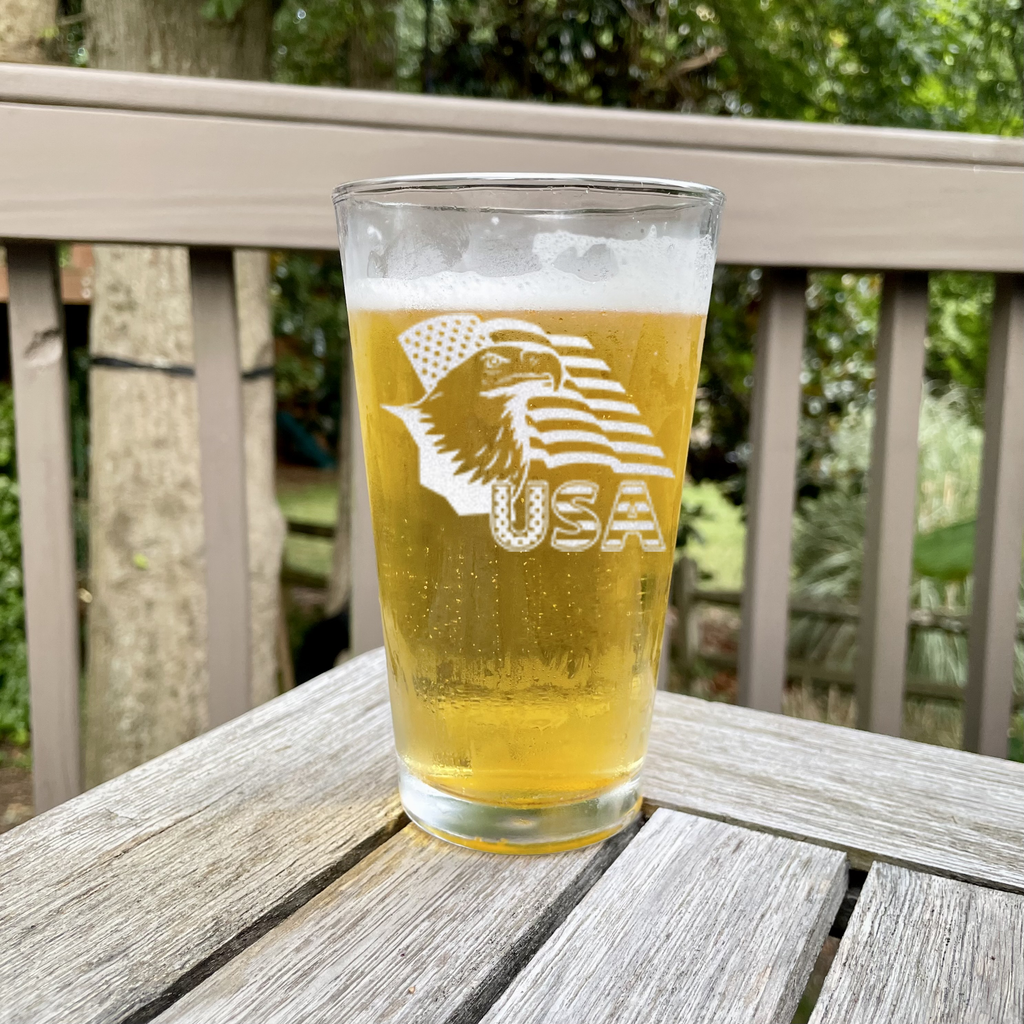 Birds Of Prey Flag Pint Glass