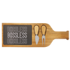 Bossless Life Wood Slate Serving Tray With Handle