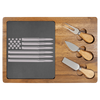 Bullet American Flag Wood Slate Serving Tray