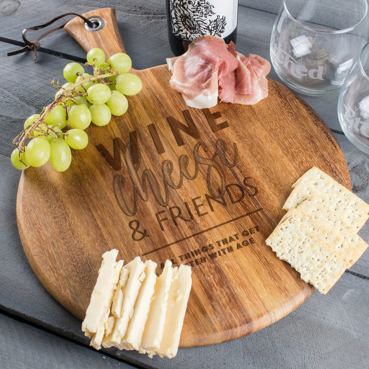 Wine Cheese and Friends Charcuterie Board
