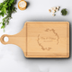 Cherished Names Maple Paddle Cutting Board