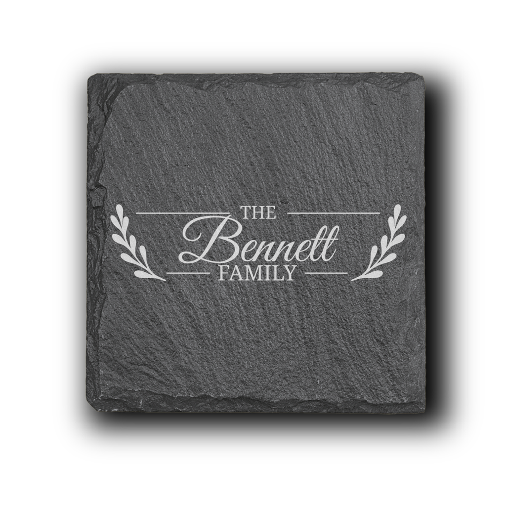 Flourishing Family Slate Coaster