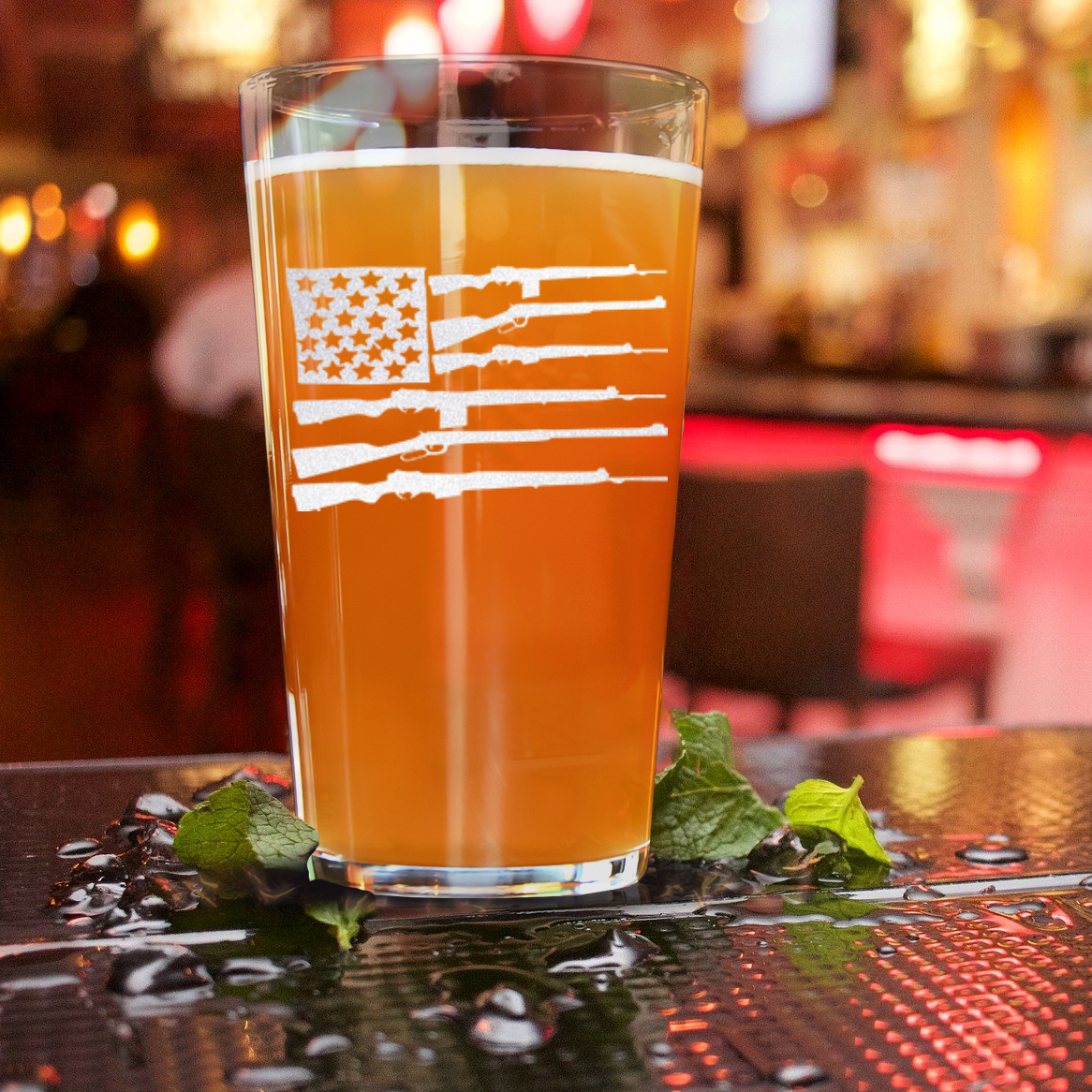 Freedom Flag Pint Glass