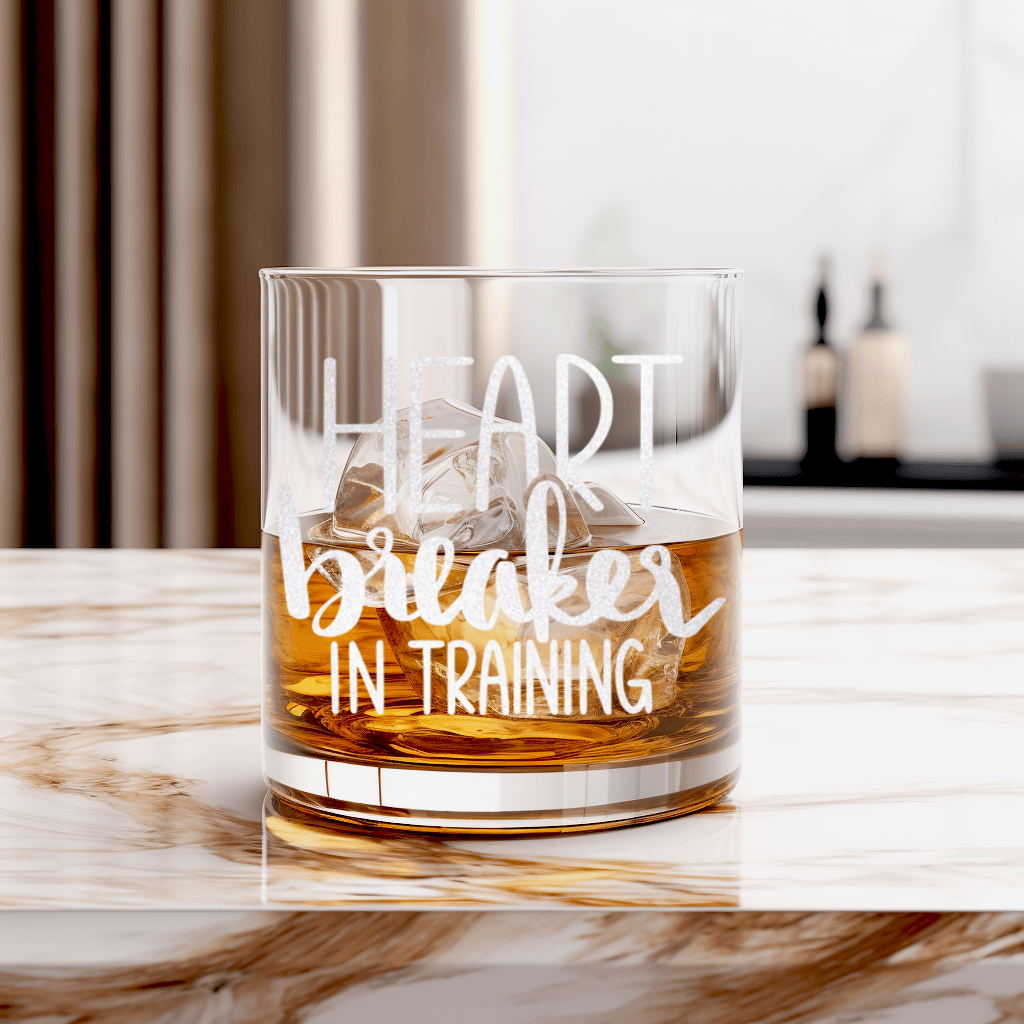 Heart Breaker in Training Whiskey Glass