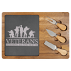 Honoring Who Served Wood Slate Serving Tray