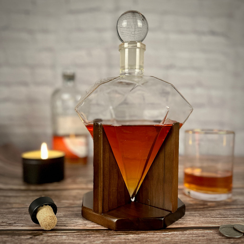 Unique Diamond Shaped Decanter