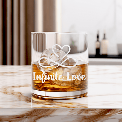 Infinite Love Whiskey Glass