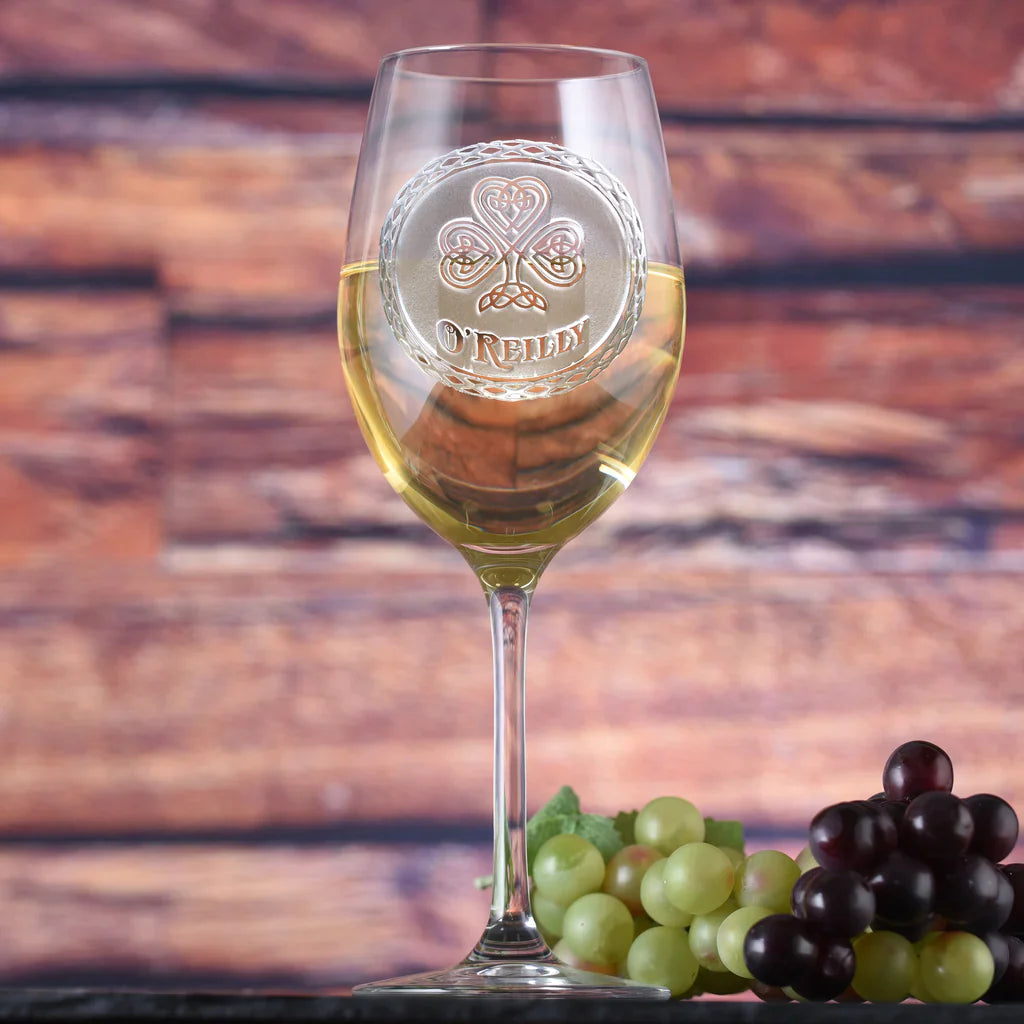 Irish Celtic Wine Glass
