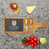 Its Always Five O Clock Wood Slate Serving Tray With Handle
