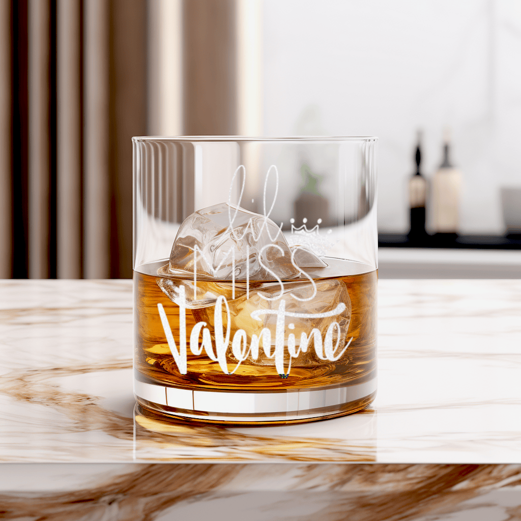Lil Miss Valentine Whiskey Glass