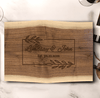 Anniversary Walnut Cutting Board With Love Entwined Design
