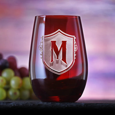 Monogrammed Stemless Wine Glass