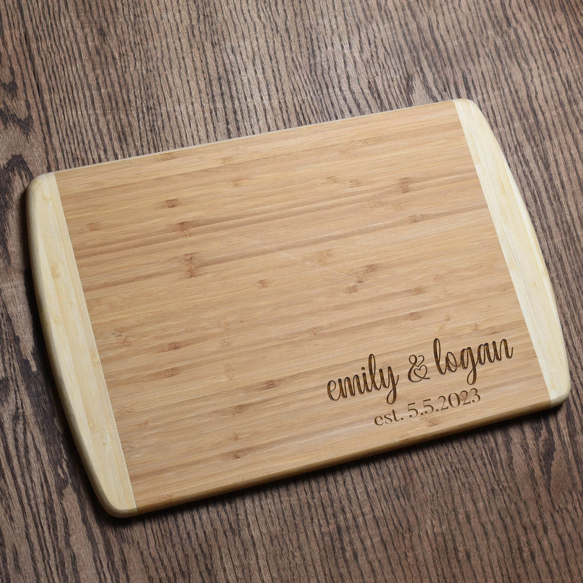 Two Tone Personalized Cutting Board