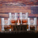 Engraved Bourbon Glasses Set of 4