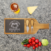 Meant To Be Retired Wood Slate Serving Tray With Handle