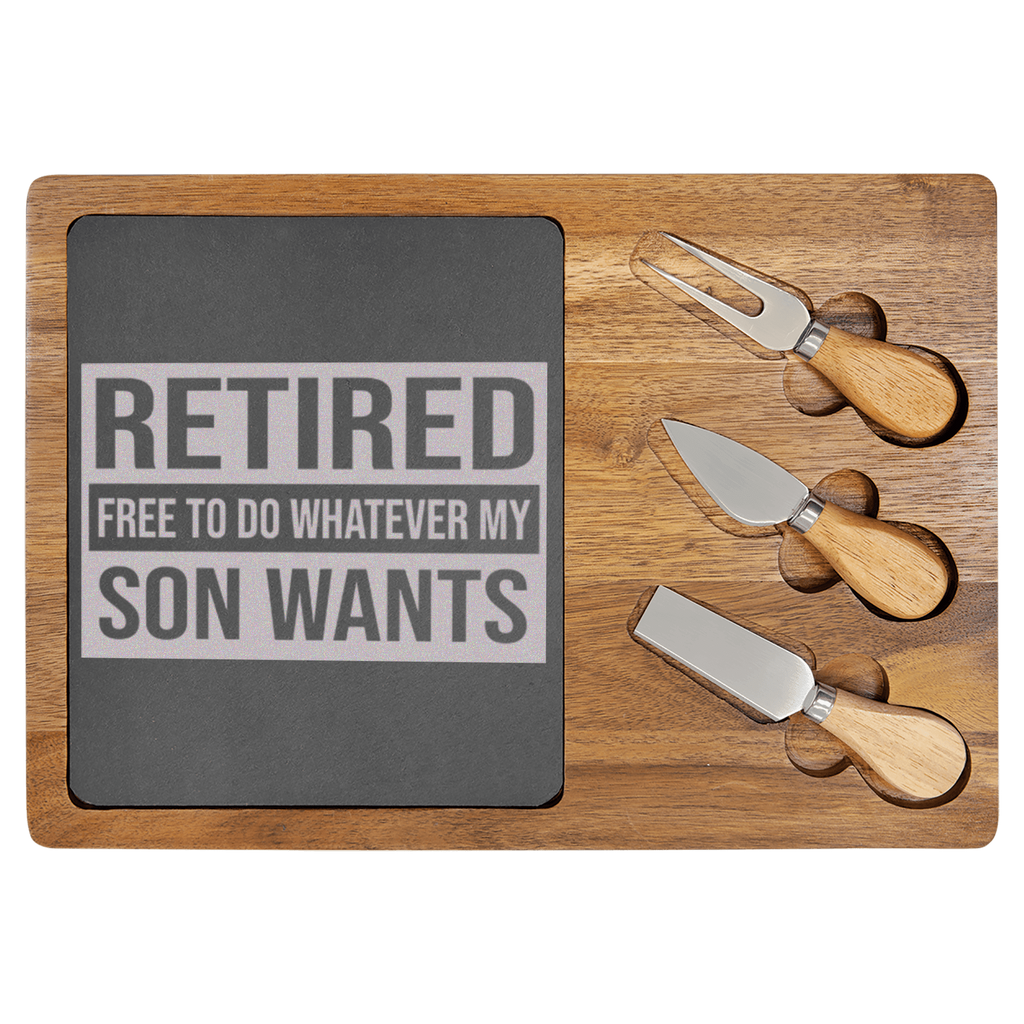 My Son Still Gives Me Orders Wood Slate Serving Tray