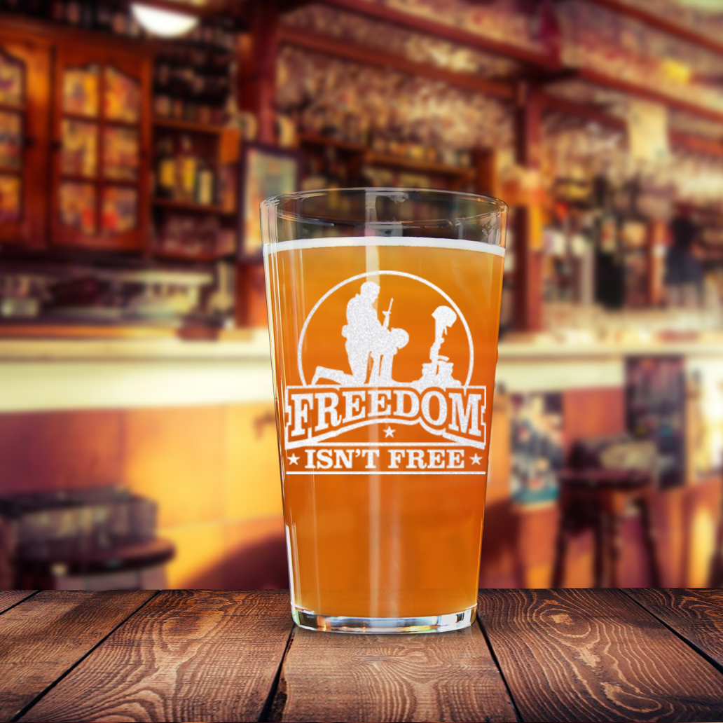 Not So Free Soldier Pint Glass