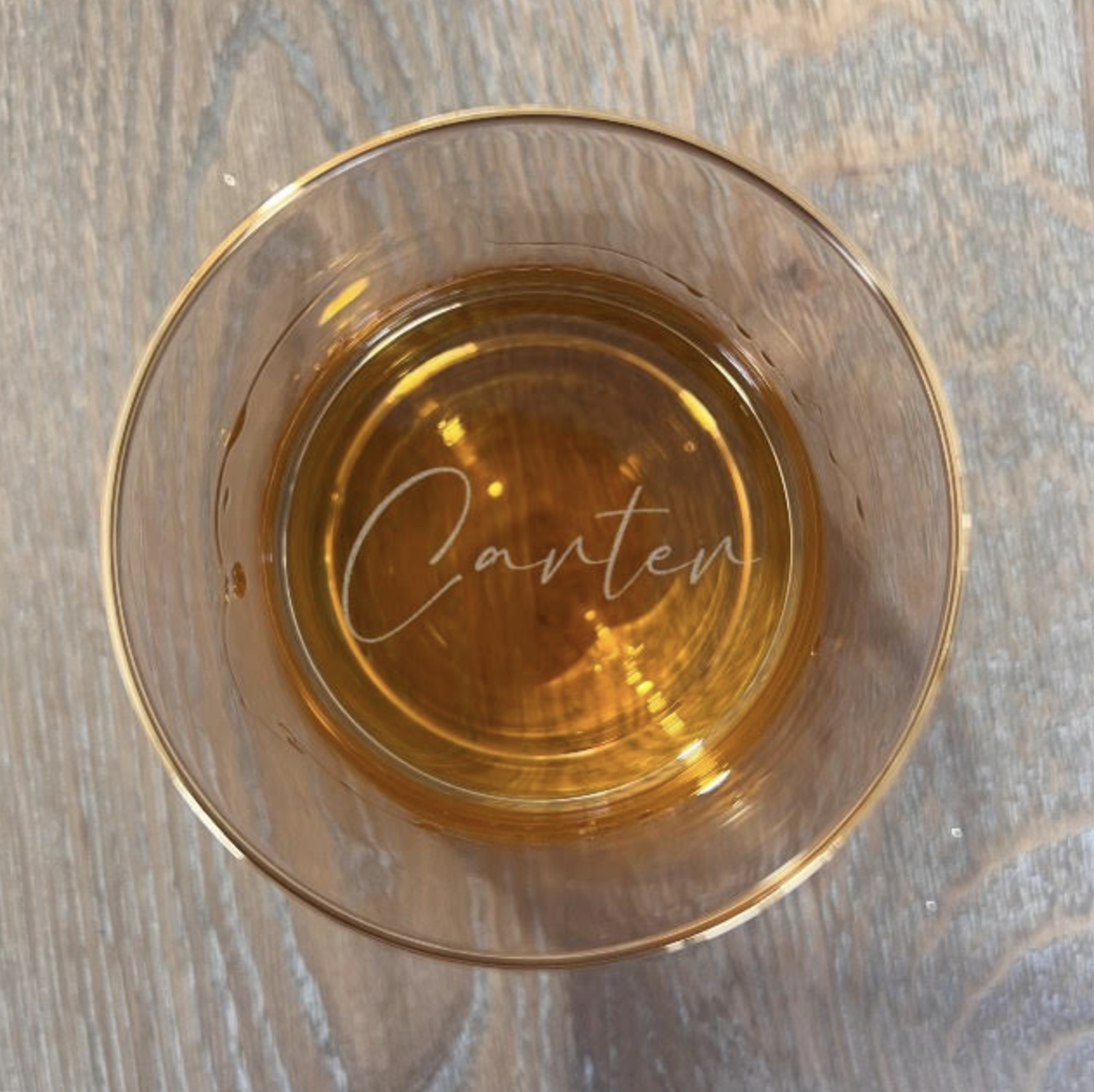 Personalized Gold Rimmed Glasses