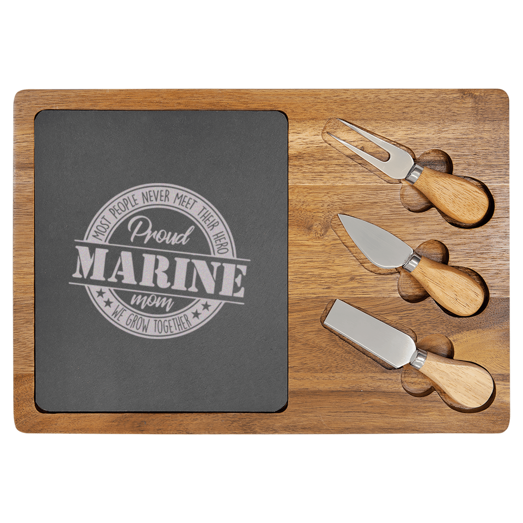 Proud Marine Wood Slate Serving Tray