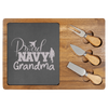 Proud Navy Grandma Wood Slate Serving Tray