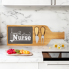 Retired Nurse Wood Slate Serving Tray With Handle