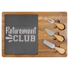 Retirement Club Wood Slate Serving Tray