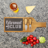 Retirement Club Wood Slate Serving Tray With Handle