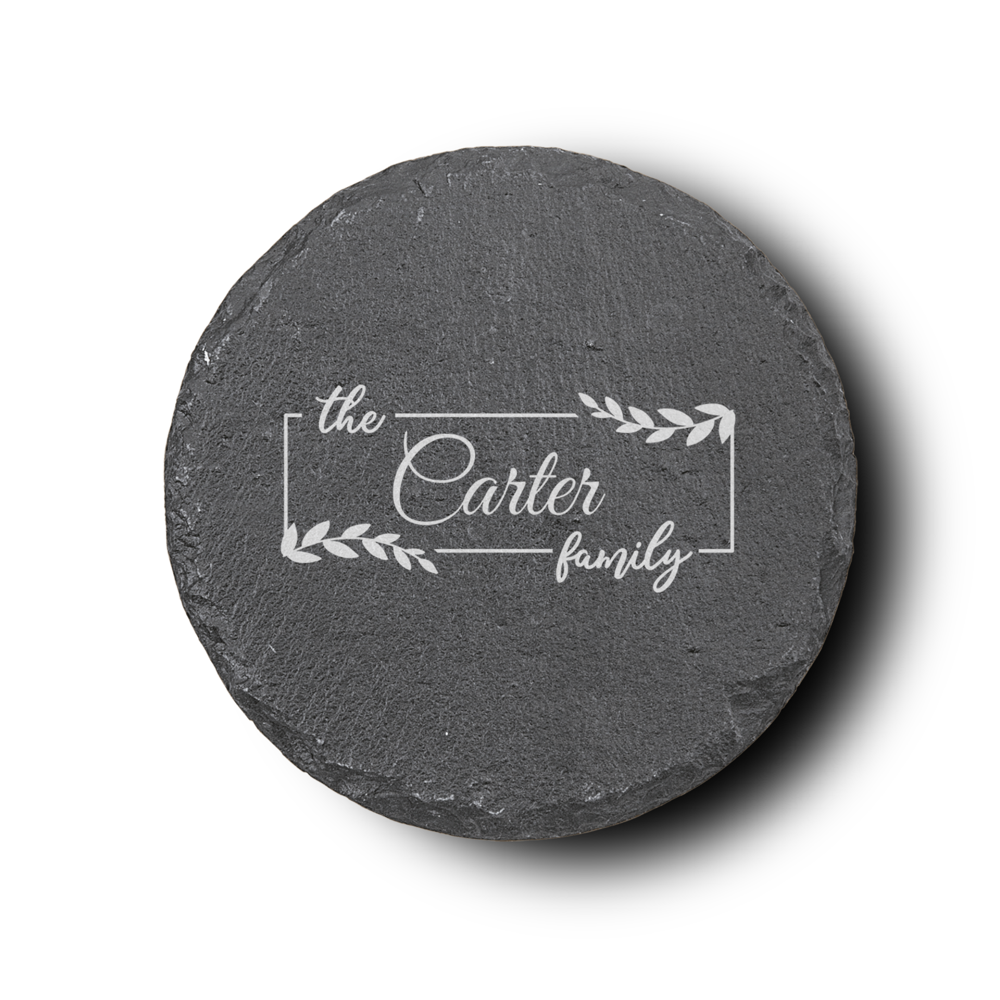 Roots And Rings Slate Coaster