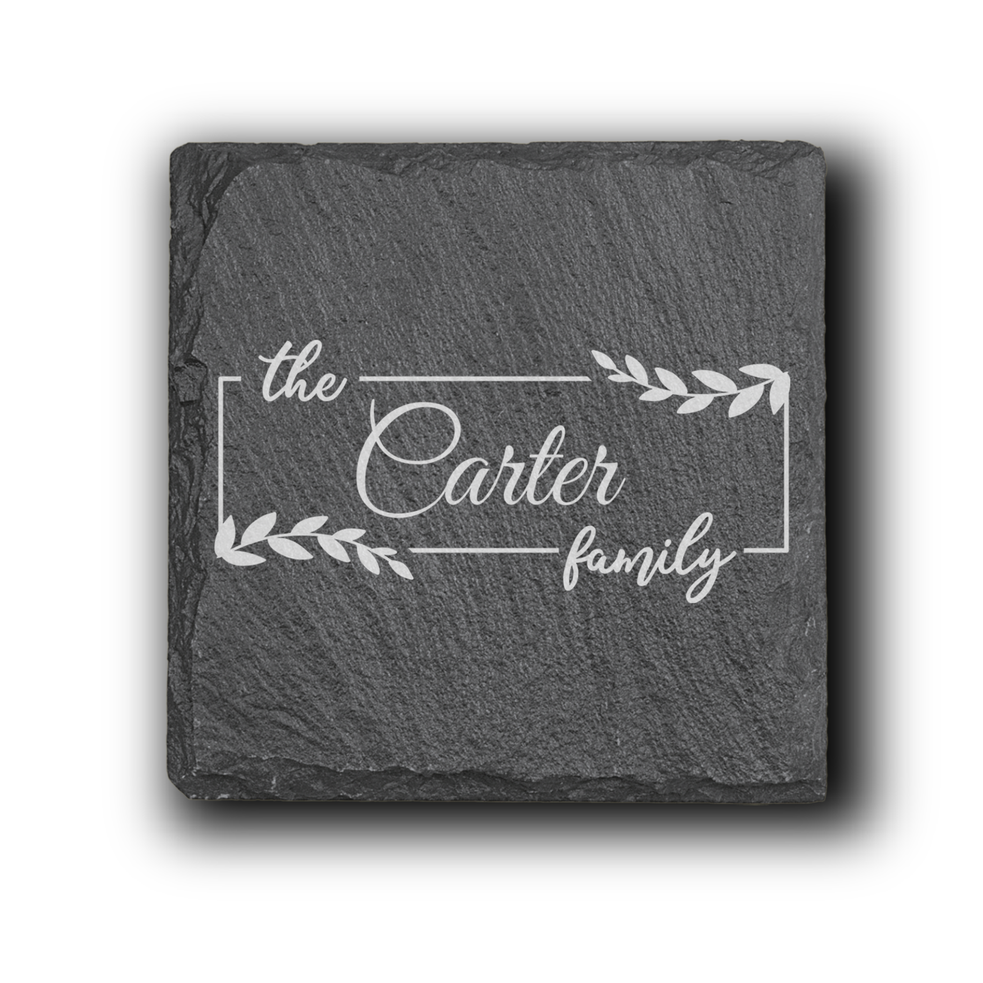Roots And Rings Slate Coaster