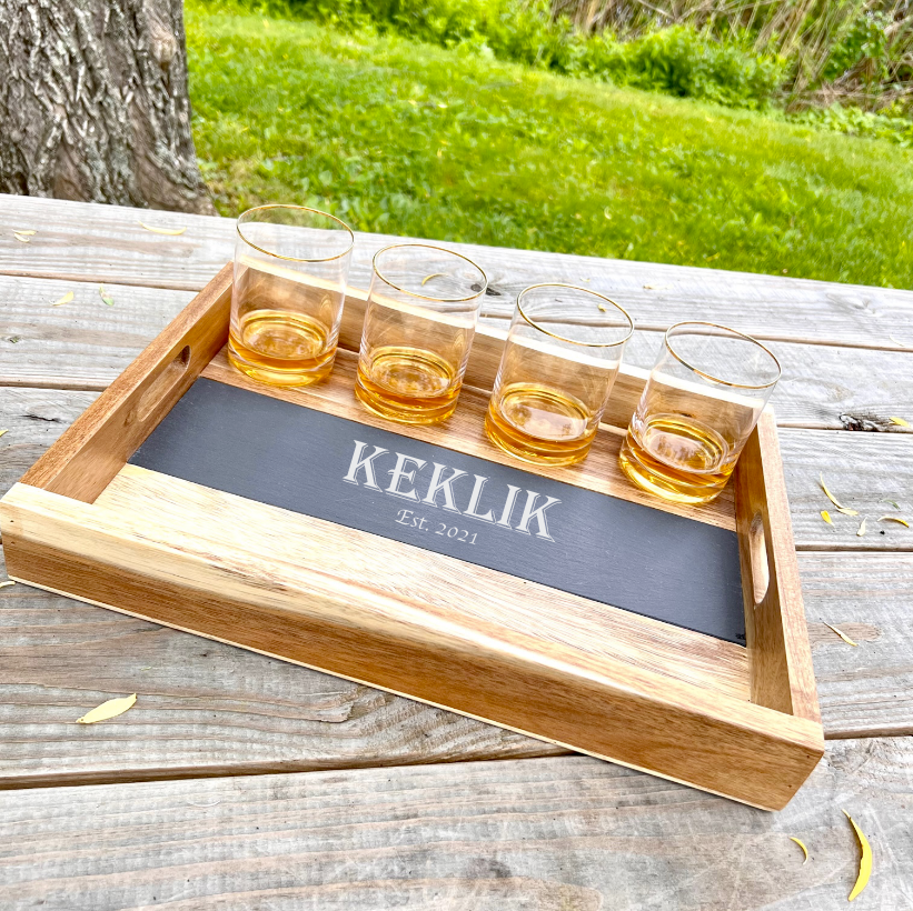 Personalized Slate Tray Set