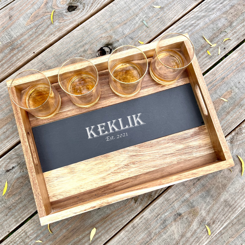 Personalized Slate Tray Set