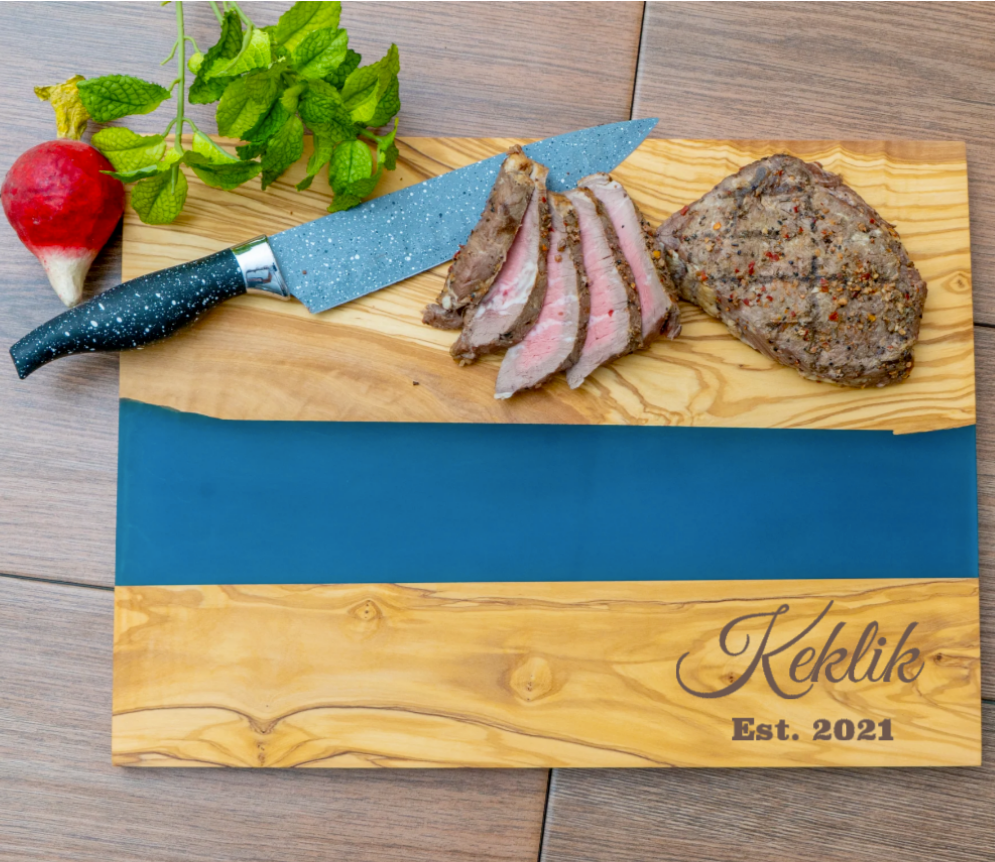 Engraved Charcuterie Board with Knives - Groovy Guy Gifts