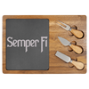 Semper Fi Wood Slate Serving Tray