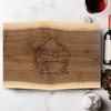 Anniversary Walnut Cutting Board With Together Forever Design