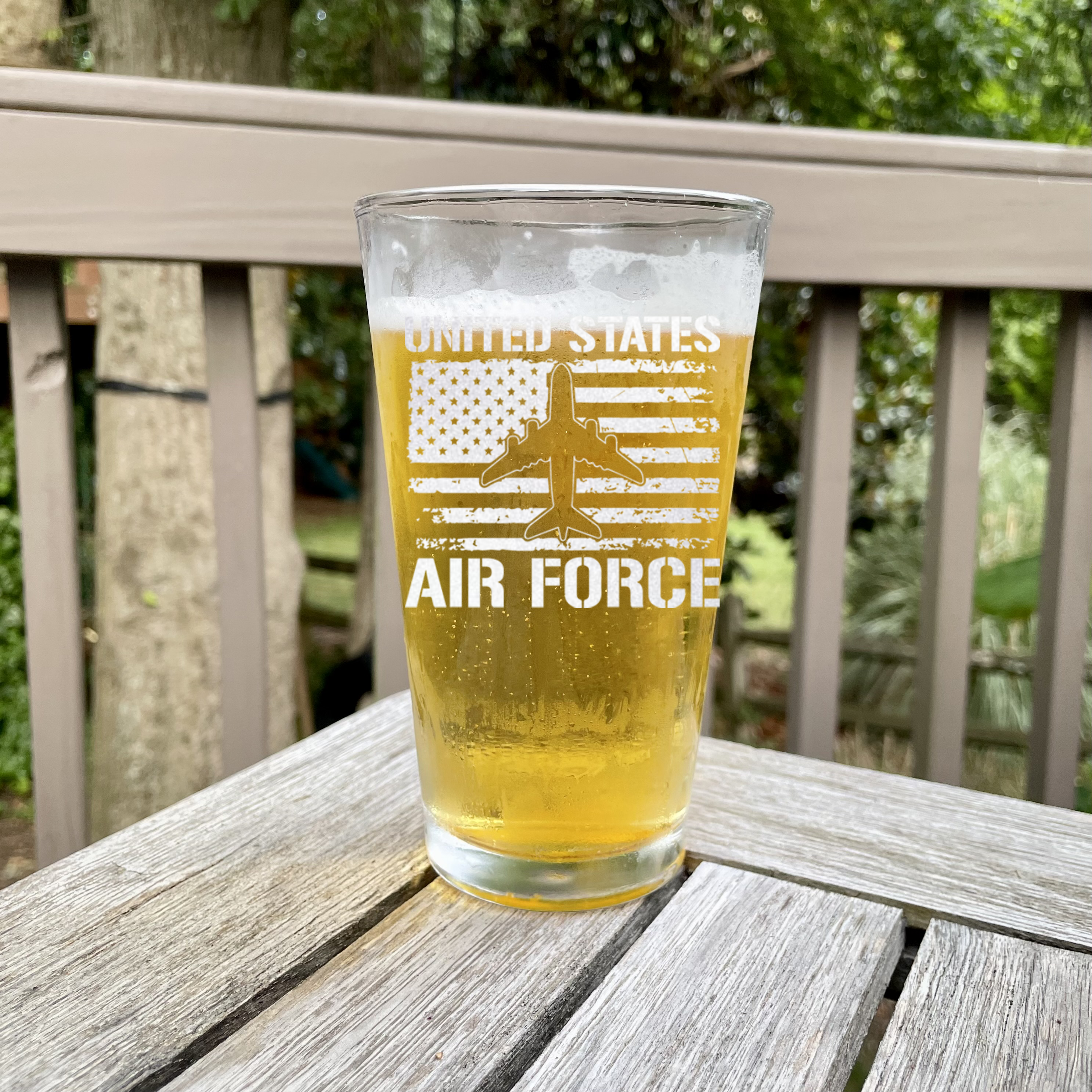 United States Airforce Pint Glass