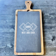 Personalized Slate and Acacia Wood Serving Board