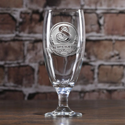 Monogrammed Lager Beer Chalice