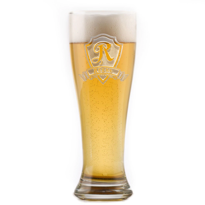 Engraved Beer Pilsner Glass