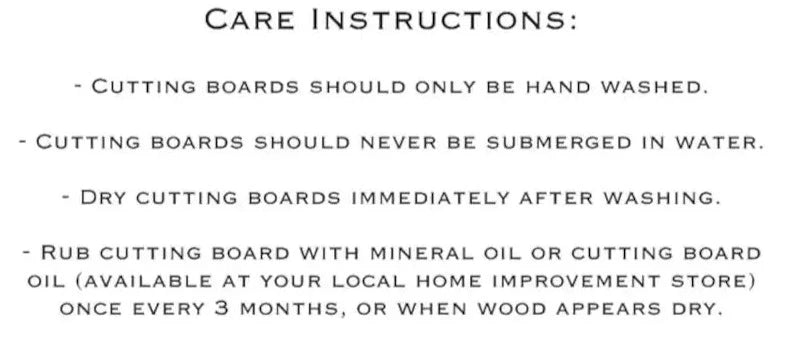 Customized Chopping Board